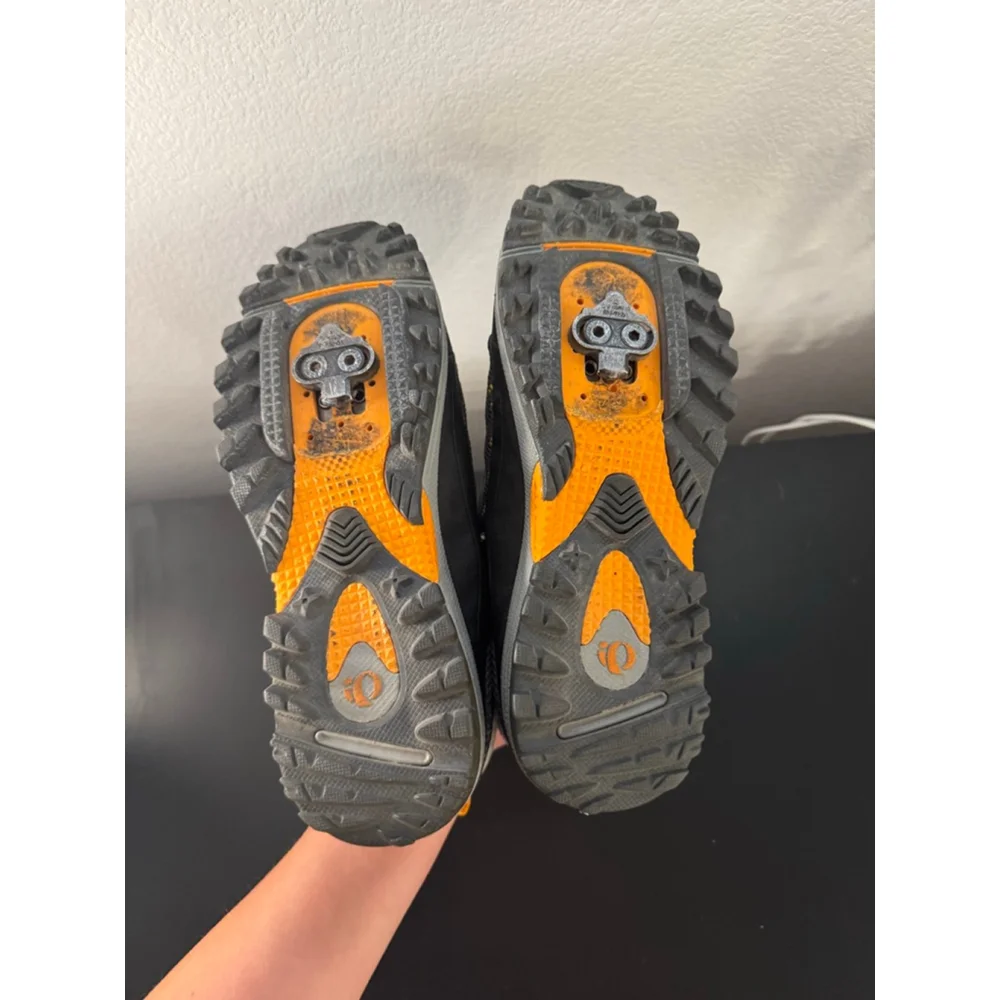 Women's Pearl‎ Izumi Athletic Cycle Shoes Size 9 Gray Orange